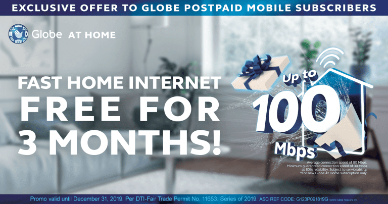 Free Home Internet for Globe Postpaid Mobile Customers
