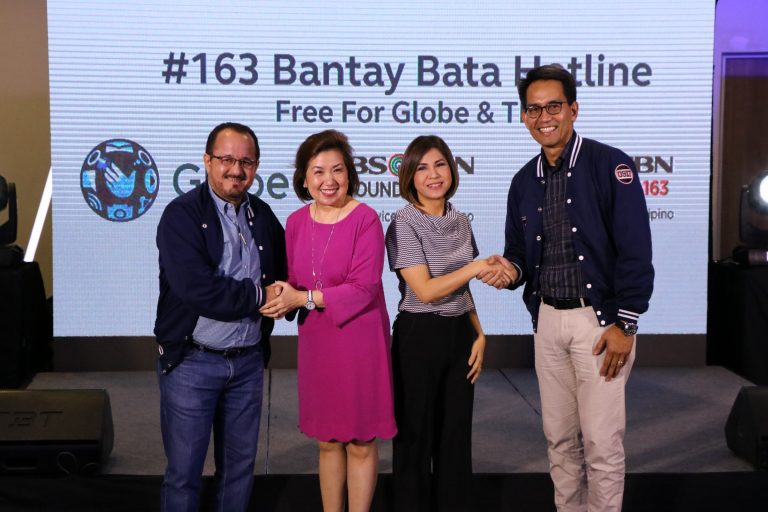 Globe, ABS-CBN Foundation to offer toll free calls to Bantay Bata #163 for all Globe customers
