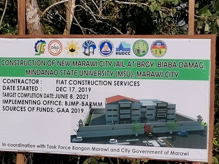 BJMP BARMM: New Marawi City jail now on 30% completion