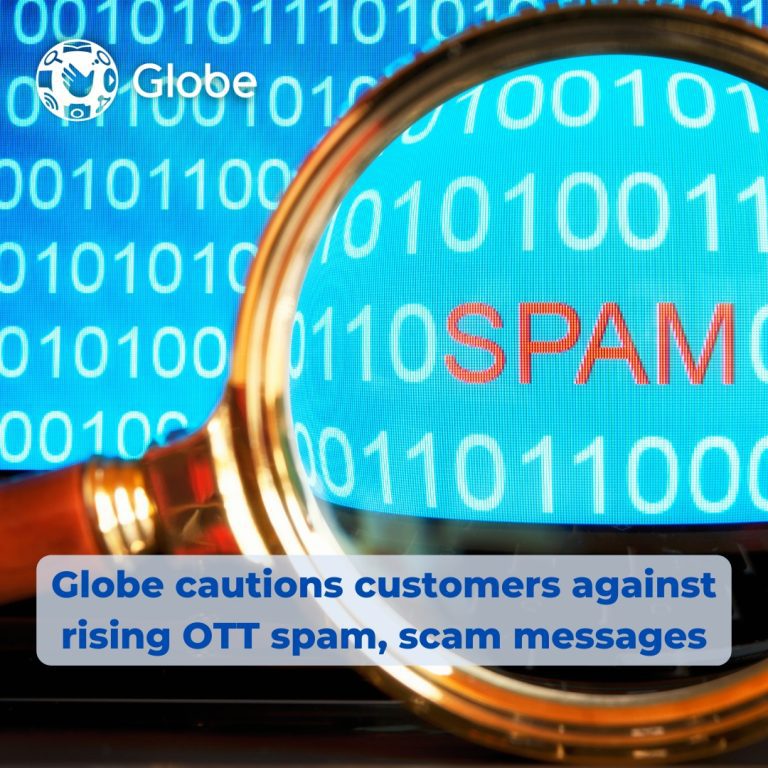 Globe cautions customers against rising OTT spam, scam messages