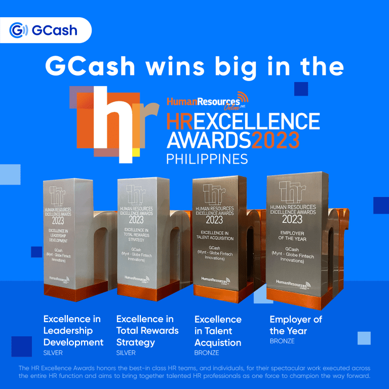 GCash wins big at the prestigious HR Excellence Awards 2023